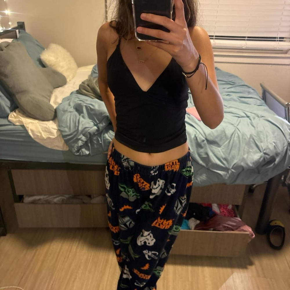 black tank top